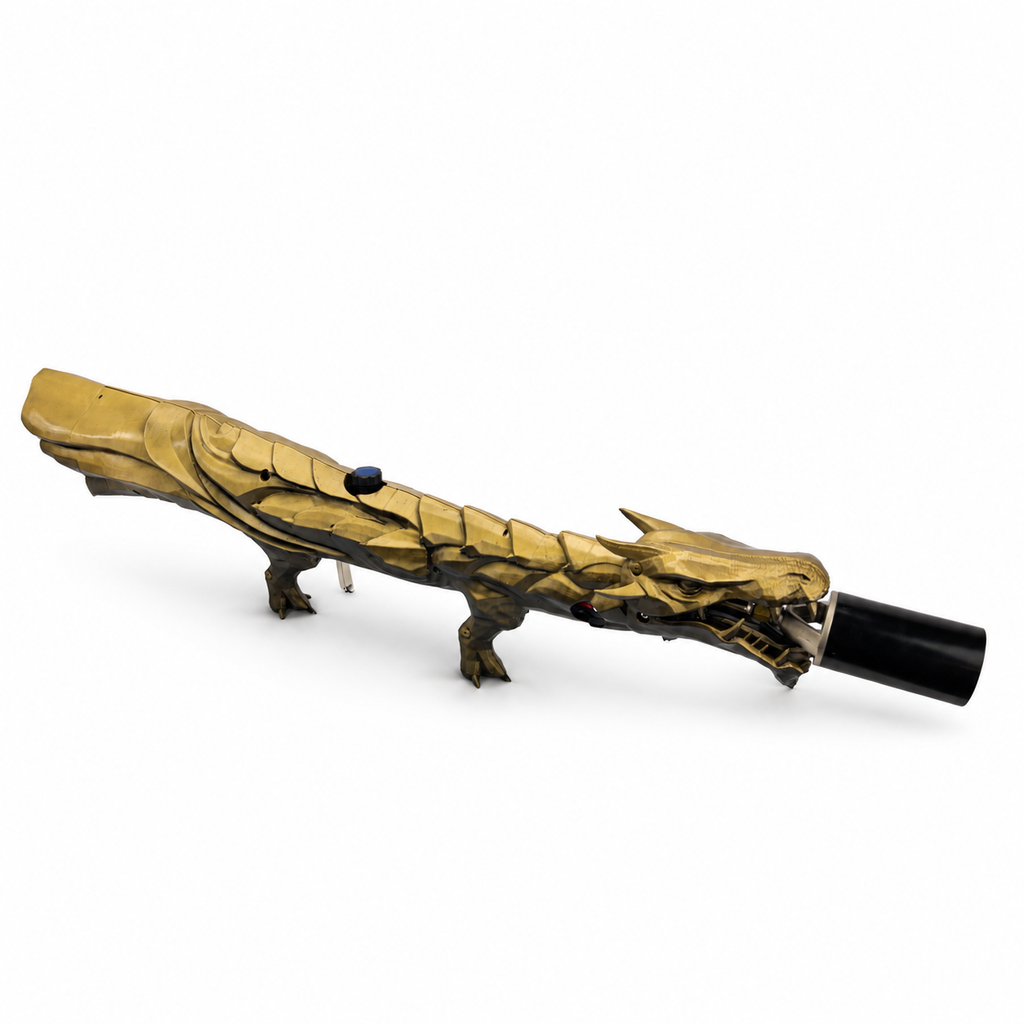 Aurum Gold Dragon's Breath FT, alternate view emphasizing the metallic gold and dark-shaded body.