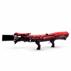 Crimson Red Dragon's Breath FT with red-and-charcoal color contrast across the textured dragon body.