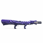 Midnight Purple Dragon's Breath dragon-shaped flame display with a hand-painted purple finish