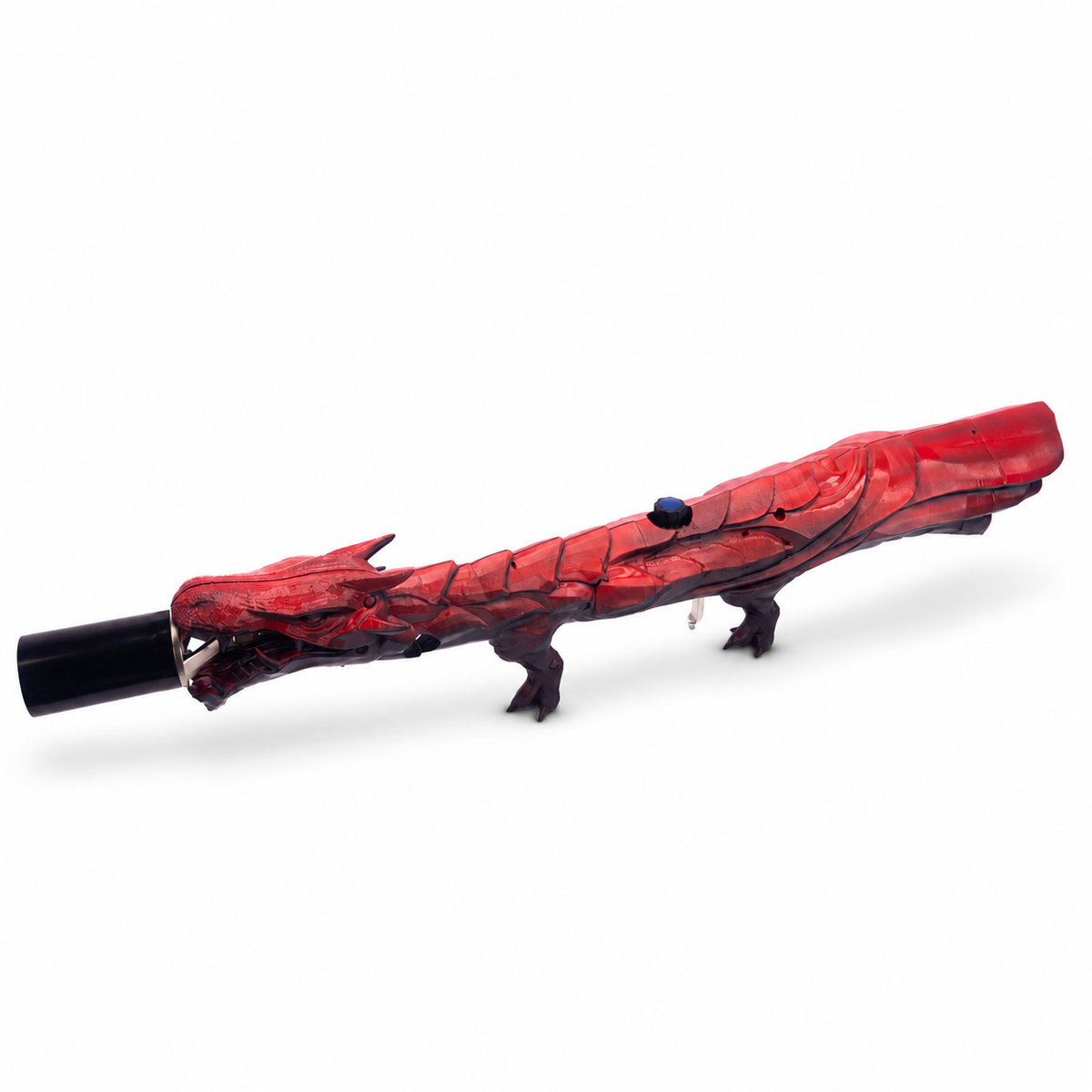 Crimson Red Dragon's Breath FT, alternate product view emphasizing its painted red dragon silhouette.