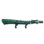 Ethereal Green Dragon's Breath dragon-shaped flame display with a hand-painted green finish