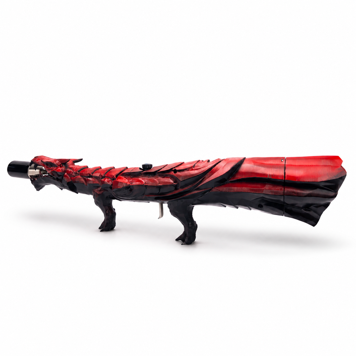 Crimson Red Dragon's Breath FT showing the painted fantasy dragon form and detailed body sculpting.