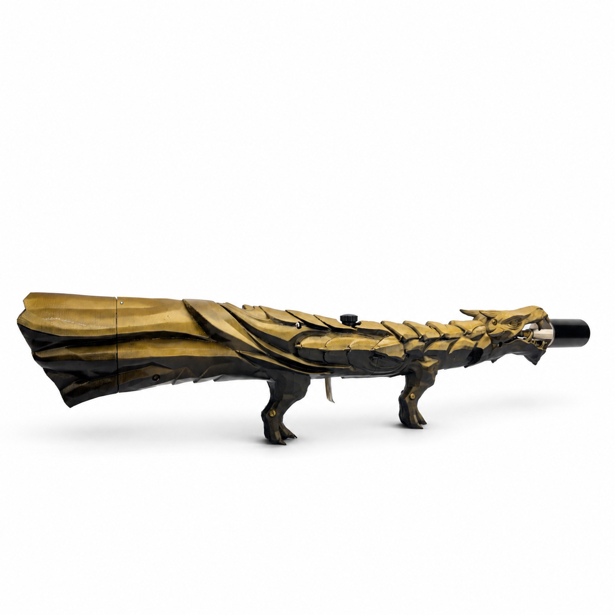 Aurum Gold Dragon's Breath FT with a hand-finished gold exterior and darker contour accents.