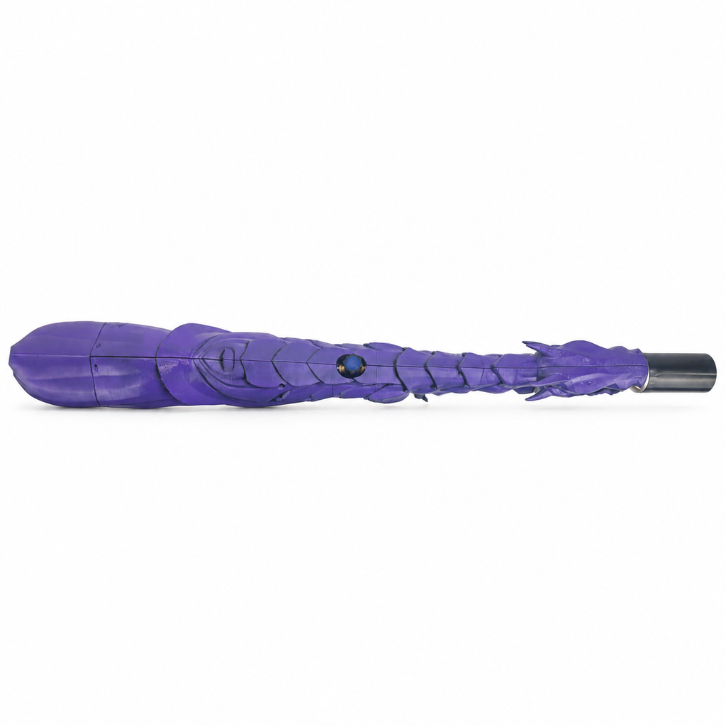 Midnight Purple Dragon's Breath FT top down view featuring shaded purple paint along the detailed dragon body.