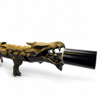 Front-facing view of Aurum Gold Dragon's Breath FT highlighting the sculpted head and metallic gold finish.