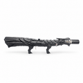 Ashen Black Dragon's Breath dragon-shaped flame display with hand-painted black and charcoal details