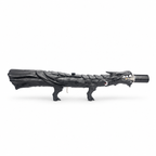 Ashen Black Dragon's Breath dragon-shaped flame display with hand-painted black and charcoal details