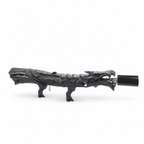 Ashen Black Dragon's Breath FT with a charcoal-and-graphite finish defining the dragon's sculpted body.